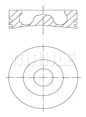 Tani Tłok MAHLE 681 PI 00107 000