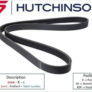 Pasek klinowy wielorowkowy HUTCHINSON 682 K 3 Premium